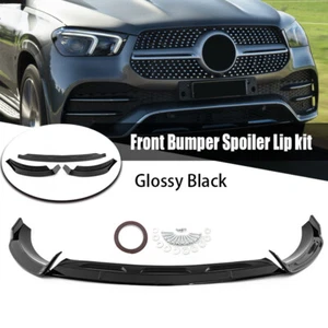 For Mercedes Benz GLE Class W167/V167/C167 Coupe 19-23 Front Bumper Spoiler Lip - Picture 1 of 15
