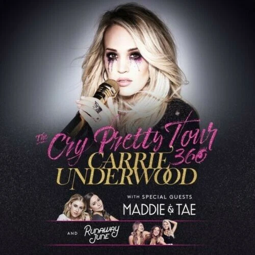 2 Tickets Carrie Underwood, Maddie and Tae & Runaway June 10/19/19 Atlanta, GA - Image 1 of 2