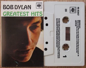 BOB DYLAN - GREATEST HITS (CBS 4062847) 1980s UK CASSETTE NO BARCODE BLACK PRINT - Picture 1 of 3