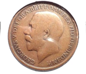 ZIRKULIERT 1913 GROSSER UK PENNY!!!!! - Bild 1 von 3
