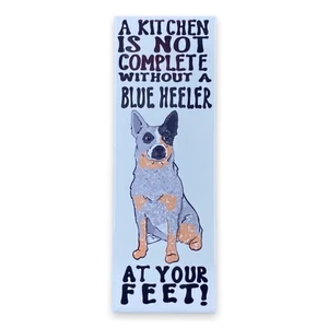 Blue Heeler Australian Cattle Dog Magnet Kitchen Decor Gift 1.5x4.5" Handmade - Picture 1 of 12