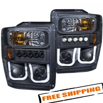 Anzo 111305 Projector Headlights for 2008-2010 Ford F-250/350/450/550 Super Duty Foto 1 de 4
