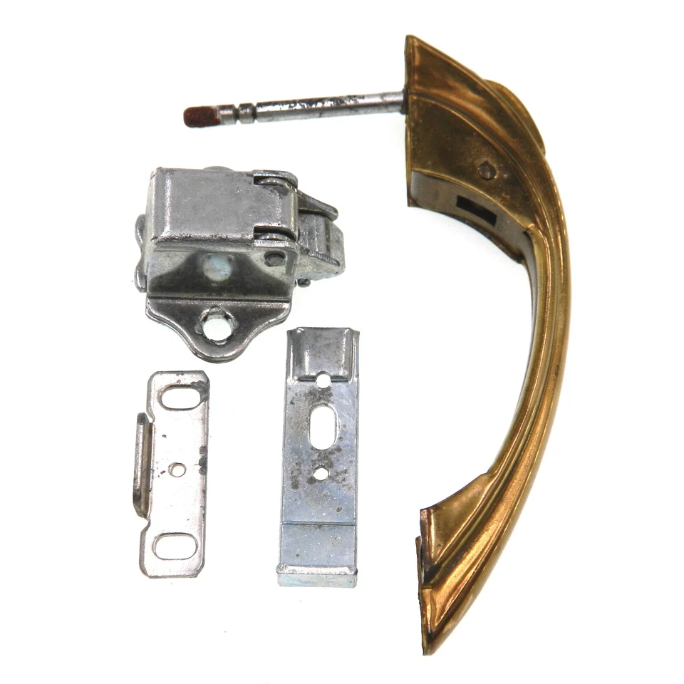 Amerock Brass W/ White Porcelain Center Door Cabinet Metal Handle Pull Knob Lot 14 Nip (BP981R1W)