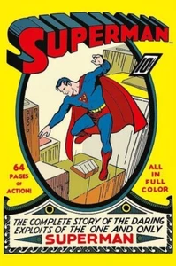 Vintage Superman First Comic Front Cover Poster 36" X 24" / 91cm X 61cm sealed - Bild 1 von 1
