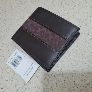 COACH mens Leather Wallet - Picture 1 of 5