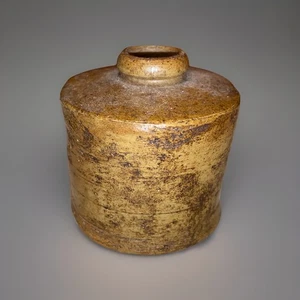 Vintage antike kleine 2" Steinzeug Keramik Tintenfass Flasche - Bild 1 von 6