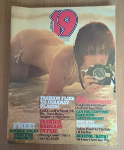 Vintage 19 Fashion Magazine May 1976 - Robert Powell Bernice Taupin, Fashion etc - Imagen 1 de 17