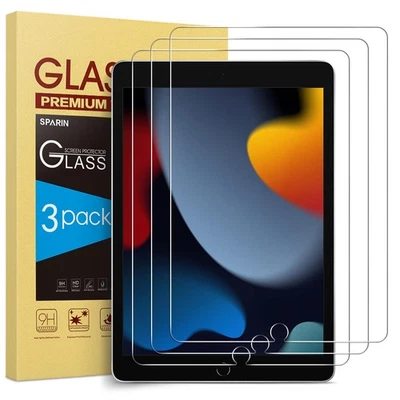 3 Pack Screen Protector for iPad 9th 8th 7th Generation 10.2 Inch (2021/2020/... - Image 1 of 4