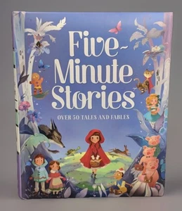 BEAUTIFUL Five Minute Stories over 50 tales & fables with silver edge guilding. - Foto 1 di 12