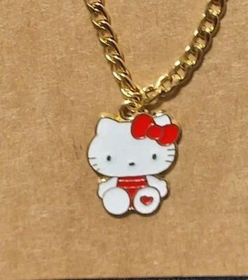 Collar con dije de Hello Kitty rojo esmaltado Foto 1 de 3