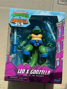 Playmates TMNT X Godzilla Leonardo Leo Teenage Mutant Ninja Turtles Figure 🔥 - Picture 1 of 3