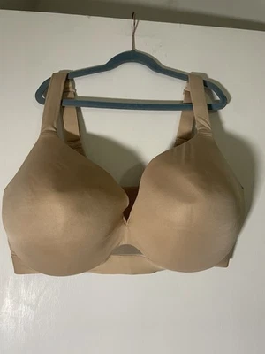 Lane Bryant Cacique Bra Lightly Lined Plunge Beige 40G  Wired See Desc - Image 1 of 4