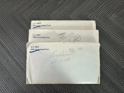 1979 1980 1981 P&D US Mint Uncirculated Sets - 38 coins - Image 1 of 4