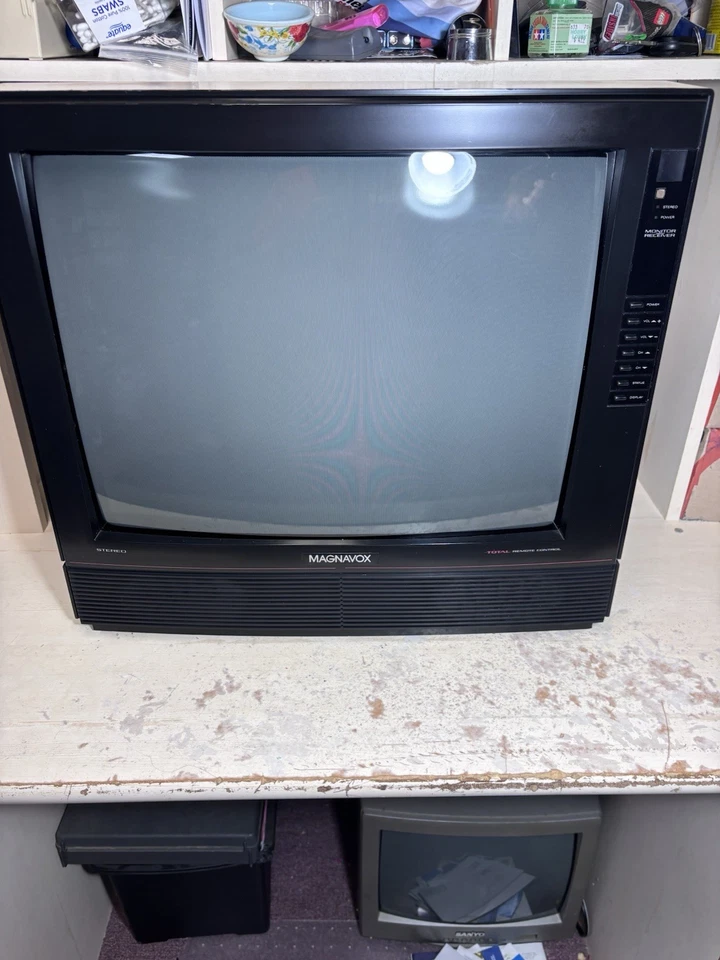 Magnavox Rk4351 Wa01 CRT TV Retro Gaming 20in Tested And Working No Remote READ - Image 1 of 4