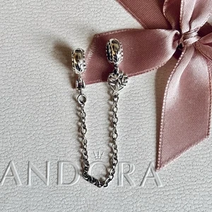 Pandora - Heart Family Tree Safety Chain Moments Charm - Picture 1 of 5