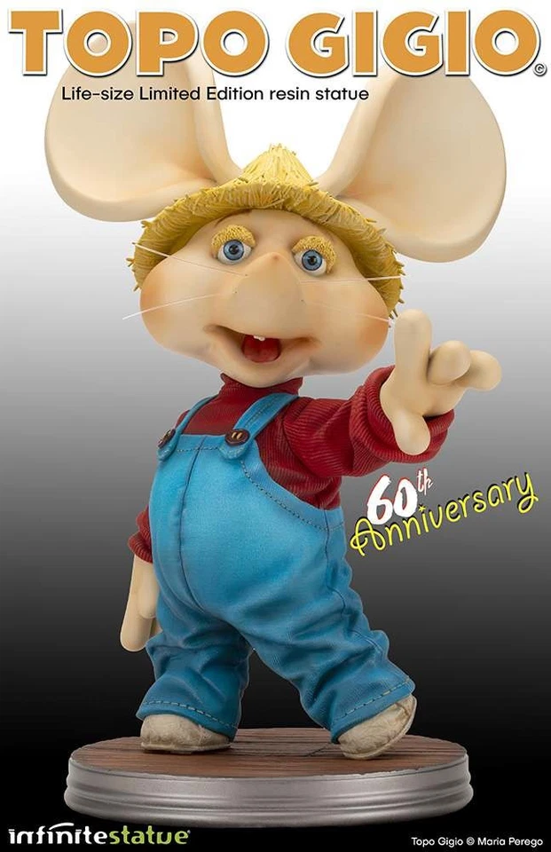 7296 Topo Gigio 真人尺寸限量雕像 — 第 1/1 张图片