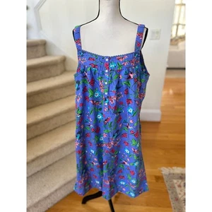 PrintFresh blau Kolibri Blumenmuster Nachthemd Nachthemd - Bild 1 von 7