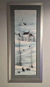 P Buckley Moss ~ Family Winter ~ Print ~ 569/1000 ~ 1987 - Picture 1 of 3