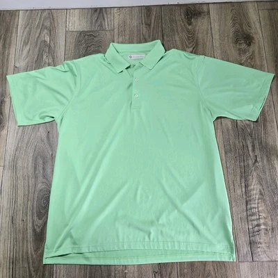 CAMISA POLO DE GOLF PARA HOMBRE DONALD ROSS VERDE MENTA GRANDE USADA POLIÉSTER Foto 1 de 4