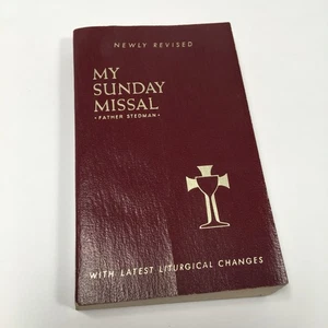 Vintage 1966 Newly Revised My Sunday Missal Father Stedman Pocket Size -scuffed - Picture 1 of 24