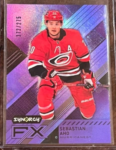 Sebastian Aho Synergy FX Purple /275 #FX-SA 2021-22 Upper Deck Synergy - Picture 1 of 2
