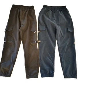 Boys 7 Tech Pants Pull On Scrubs Elastic Waist Bottoms Lot Jogger Active Cargo - Picture 1 of 11