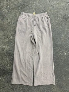 Pink Victorias Secret Women L Taupe Brown Sweatpants WideLeg Y2k Baggy Loose NWT - Picture 1 of 8
