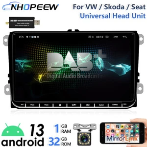 DAB+ 9" Android13 Autoradio Für VW GOLF 5 6 Passat Touran Tiguan GPS Navi FM RDS - Bild 1 von 14