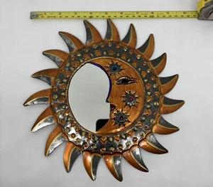Hojalata Mexicana Vintage Cara de Sol Hecho En México - Imagen 1 de 4