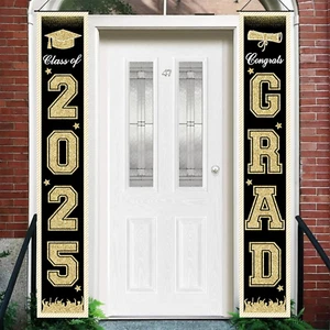 Graduation Banner Class of 2025 Graduation Party Decorations Congrats GRAD Porch - Picture 1 of 7