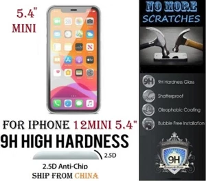 2.5D 9H REAL Tempered Glass Screen Protector iPhone 12Mini 12 Mini 5.4" vitre ! - Zdjęcie 1 z 7