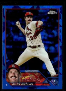 2023 TOPPS CHROME SAPPHIRE 548 Miles Mikolas - St. Louis Cardinals - Picture 1 of 1