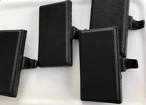 4 NEW Black Christmas Stocking Holder Metal Stocking Holder Mantle Fireplace - Picture 1 of 7