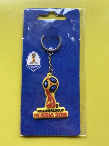 FIFA World Cup Russia 2018 Key Chain Ring Officially Licensed Keychain Yellow Cover