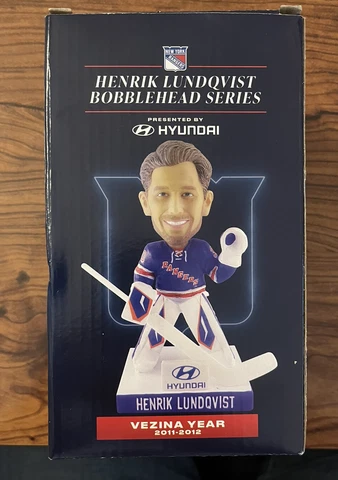 New Henrik Lundqvist NY Rangers Bobblehead Series NIB Hyundai Veznia 2011 2012 Cover