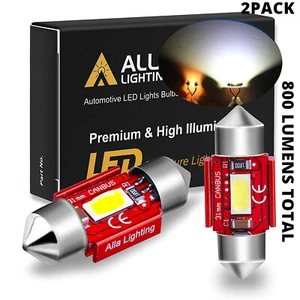 Alla Lighting LED Dome Map Interior Light Bulbs/ Trunk Cargo Lamps White DE3175 - Imagen 1 de 6