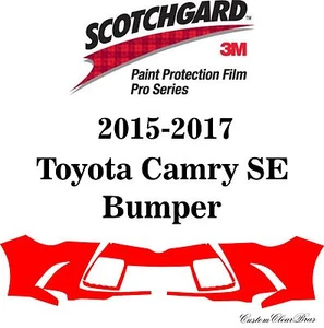 3M Scotchgard Paint Protection Film Pro Series 2015 2016 2017 Toyota Camry SE - Picture 1 of 3