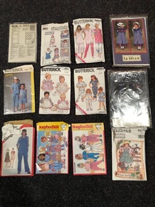 Lot 12 Vtg Burda, Butterick, McCall, Kwik Sew 70s 80's Sewing Patterns Cut - Picture 1 of 8