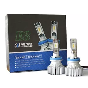 2024 Auto LED Headlight Kit 60W & 8000Lm/Set - H11/H8 - Color Super White 6500K - Picture 1 of 9