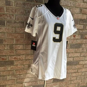 Nike Drew Brees #9 Saints NFL Jersey Women's Large NWT Field NFLPA Official - Picture 1 of 19
