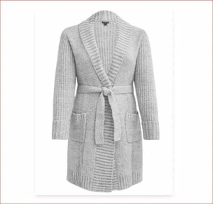 Torrid Womens Plus Size Knit Coatigan Heather Grey Cardigan Sz 1X  14~16  NWT - Picture 1 of 12