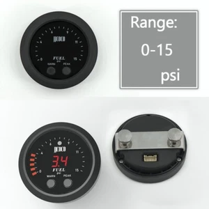 Fuel Pressure Gauge DC12V-24V LED Digital Display 0-15 PSI with 1/8" NPT Sensor - Picture 1 of 7