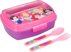 Disney Princess Cutlery Snack Holder Spoon Fork Lunch Holder - Picture 1 of 3