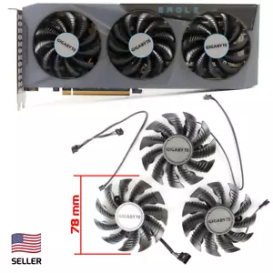 Juego completo de ventiladores GPU 78mm Gigabyte 3060 3070 Ti Eagle Gaming OC GA81S2U | Sel... - Imagen 1 de 5