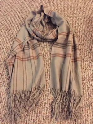 Chan Luu Soft Cashmere & Silk Check Scarf - Image 1 of 4