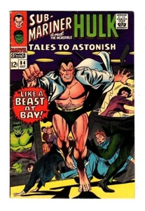 TALES TO ASTONISH 84 (FN+ 6.5) SUB-MARINER and HULK, 1st GORKI, GENE COLAN ART * - Picture 1 of 2