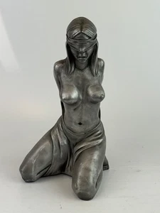 Vintage SAMUEL BOULESTEIX SKULL-T- ATELIER ZINN SKULPTUR 17 Royan - Bild 1 von 4