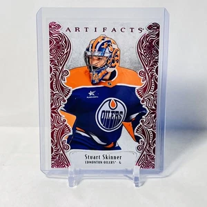 Stuart Skinner 2025-26 UD Artifacts Pink Parallel #147 Edmonton Oilers 17/35 - Picture 1 of 4