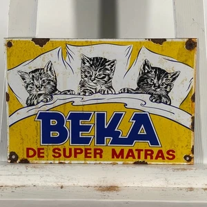 Beka Emailschild - 30x20cm (11,8x7,9") - Retro Vintage Sammler Wanddeko - Bild 1 von 11