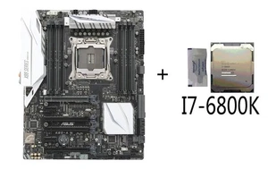 Kit Asus X99 A II scheda madre con cpu i7 6800k ddr4 motherboard ATX socket 2011 - Zdjęcie 1 z 5